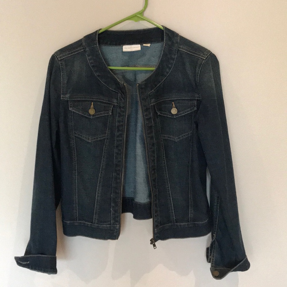 New York and company round neck Jean jacket